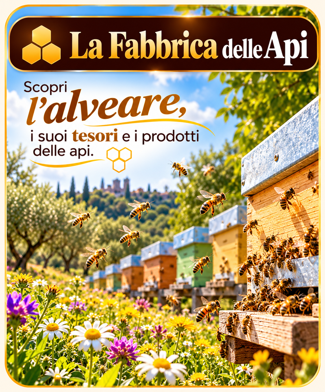 La Fabbrica delle Api: alveari e api, i tesori dell'alveare