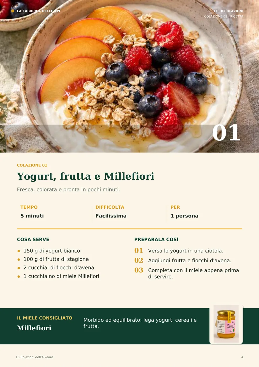 Colazione 1 ricetta